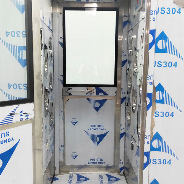 Sitio de ducha de aire SS304 de AC380 V con el doble - ventana de cristal de la capa de las puertas para 1-2 personas 4