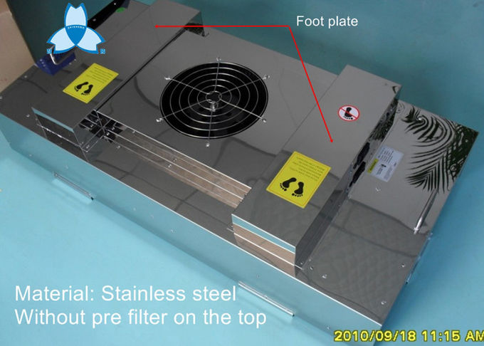 Platee la unidad de la fan del filtro de Ffu con el material del acero inoxidable 201 304, ruido 52dBA 0