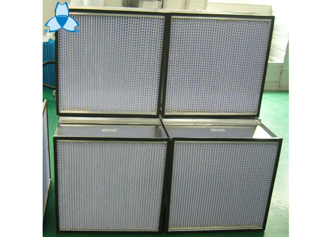 Filtro de la eficacia alta H13 Hepa, separador plisado profundo 610x610x220m m del filtro de Hepa 0